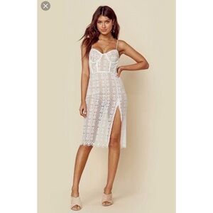 For Love and Lemons Dakota lace midi dress